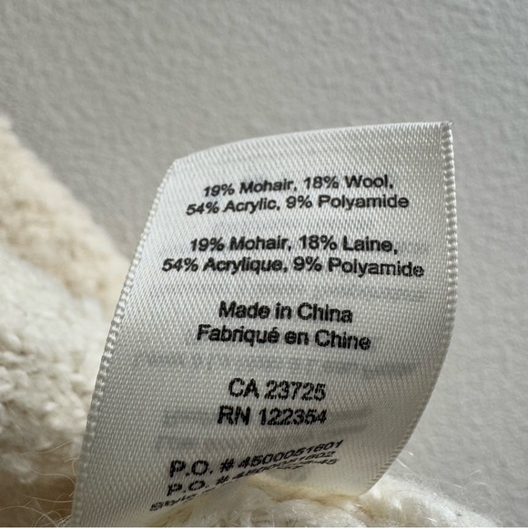 Aritzia Wilfred Free Aronsom Mohair Wool Blend Boucle Longline Cardigan Minimal - Picture 9 of 9